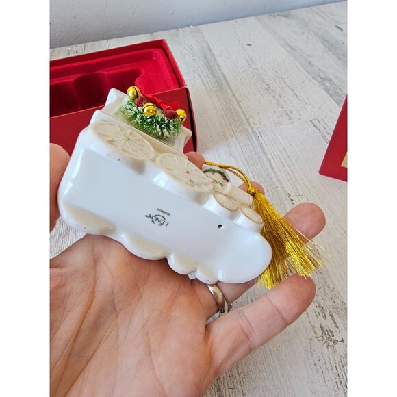 Lenox holiday accent train ornament porcelain 893703 Xmas tree new - Picture 8 of 9